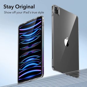 iPad Pro 11" 2022 / 2021 Project Zero Slim TPU Flexible Case with Pencil Holder - Crystal Clear - BIS - Image 5