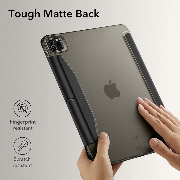 71NS9gmNOjL._AC_SL1500_ iPad Pro 12.9" 2022 / 2021 Ascend Trifold Case Auto Sleep and Wake, Trifold Stand, Lightweight Hard Back Cover -  Silver Gray - Image 7