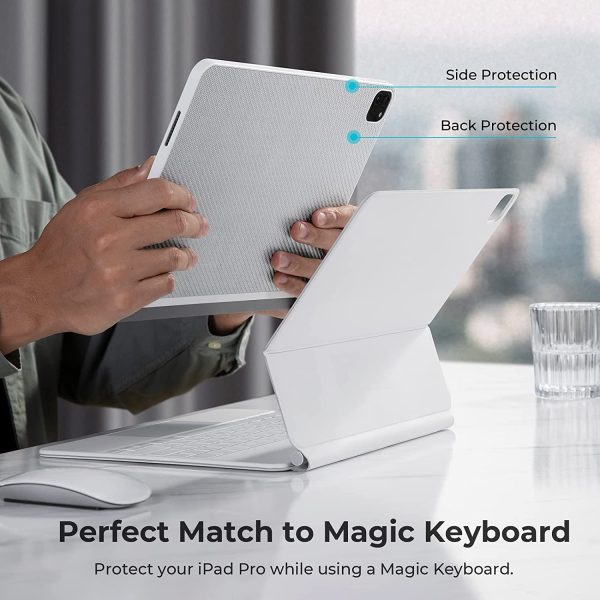 iPad Pro 11" 2022 / 2021 Aramid Fiber Case MagEZ Case 2, Magic Keyboard Compatible Case Works with MagEZ Stand & MagEZ Folio - White Twill - Image 5