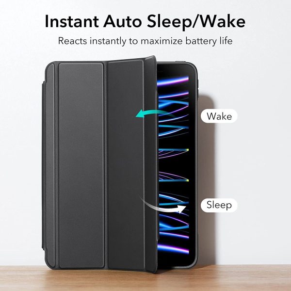 iPad Pro 11" 2022 / 2021 Ascend Hybrid Case Detachable Magnetic Cover, Tough Back Case, Slim and Light - Black - Image 4