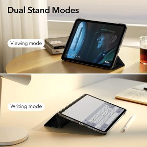 iPad 10.9 10th Gen 2022 Ascend Trifold Case Auto Sleep and Wake, Trifold Stand, Lightweight Hard Back Cover -  Silver Gray - Image 7