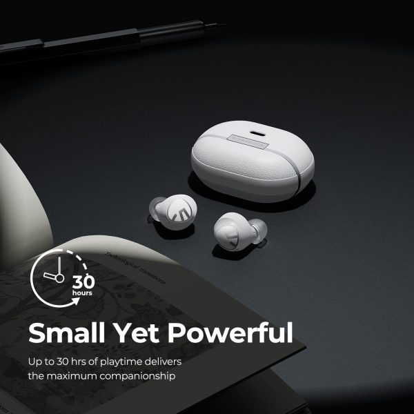71iTn8-f2+L._AC_SL1500_ SoundPEATS Free2 classic Wireless Earbuds Bluetooth V5.1 Headphones with 30Hrs Playtime in-Ear Wireless Earphones with Immersive Stereo Sound - White - BB - Image 6