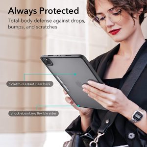 iPad Pro 12.9" 2022 / 2021 Ascend Hybrid Case Detachable Magnetic Cover, Tough Back Case, Slim and Light - Black - Image 6
