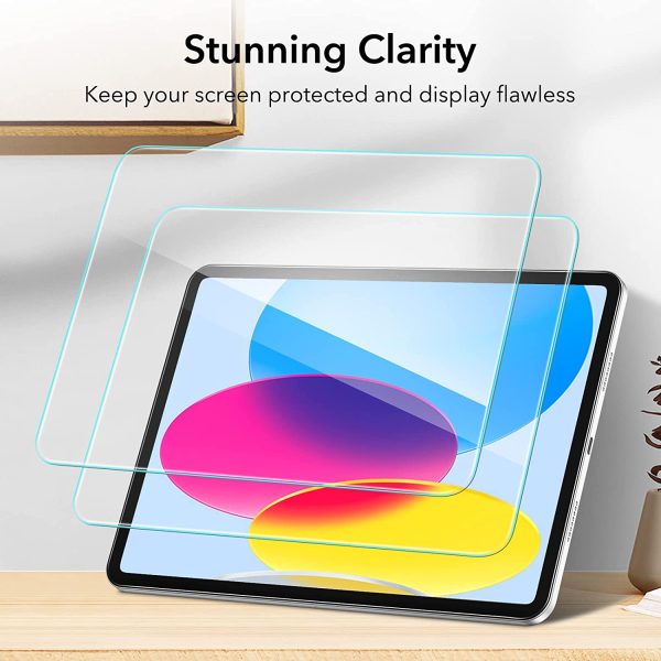 iPad 10.9 10th Gen 2022 Super Tough Super Clear Tempered Glass by ESR - 2 PACK - BIS - Image 6