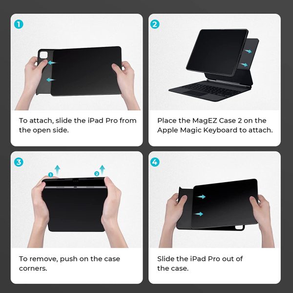 71t8eKbnqPL._AC_SL1500_ iPad Pro 12.9" 2022 / 2021 Aramid Fiber Case MagEZ Case 2, Magic Keyboard Compatible Case Works with MagEZ Stand & MagEZ Folio - Rhapsody - Image 6