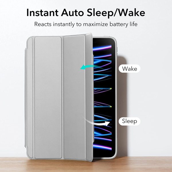 iPad Pro 11" 2022 / 2021 Ascend Hybrid Case Detachable Magnetic Cover, Tough Back Case, Slim and Light - Silver Grey - BIS - Image 8