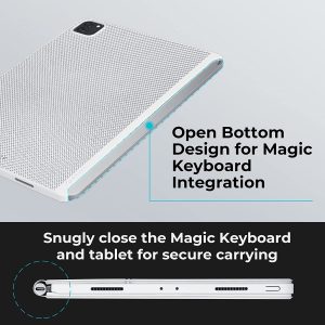 iPad Pro 11" 2022 / 2021 Aramid Fiber Case MagEZ Case 2, Magic Keyboard Compatible Case Works with MagEZ Stand & MagEZ Folio - White Twill - Image 4