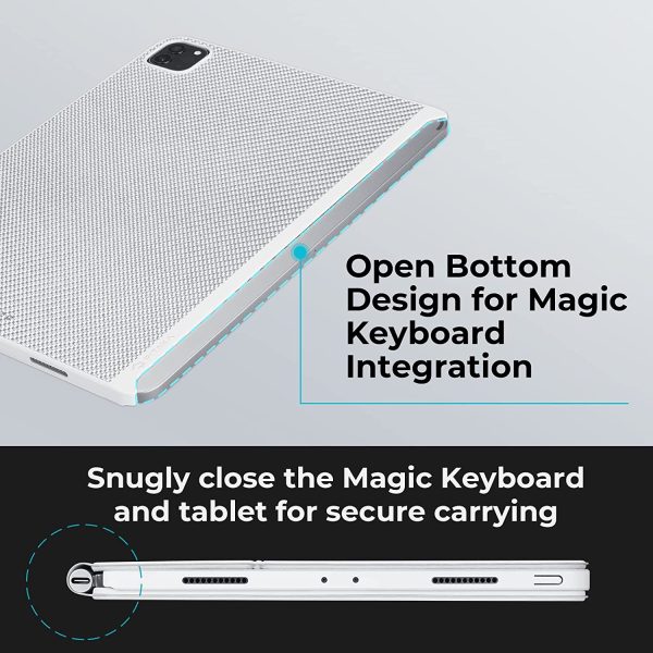 iPad Pro 11" 2022 / 2021 Aramid Fiber Case MagEZ Case 2, Magic Keyboard Compatible Case Works with MagEZ Stand & MagEZ Folio - White Twill - Image 4