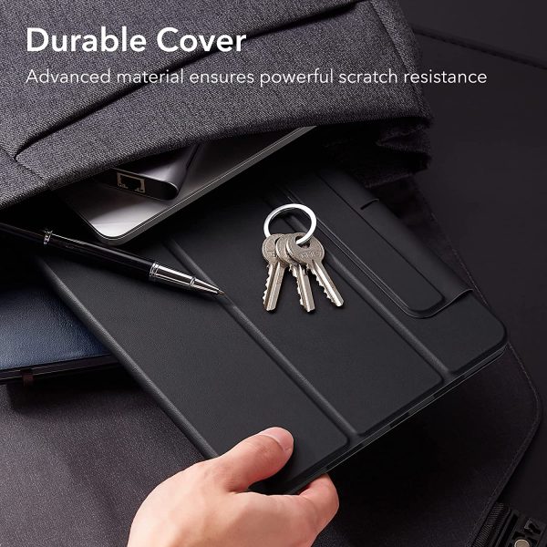 iPad Pro 12.9" 2022 / 2021 Rebound 360 Case ESR with Pencil Holder, Detachable Magnetic Cover, Vertical Stand - Rugged Black - Image 6