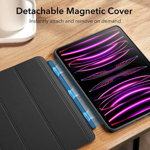 iPad Pro 12.9" 2022 / 2021 Ascend Hybrid Case Detachable Magnetic Cover, Tough Back Case, Slim and Light - Black - Image 4