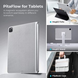 iPad Pro 11" 2022 / 2021 Aramid Fiber Case MagEZ Case 2, Magic Keyboard Compatible Case Works with MagEZ Stand & MagEZ Folio - White Twill - Image 6
