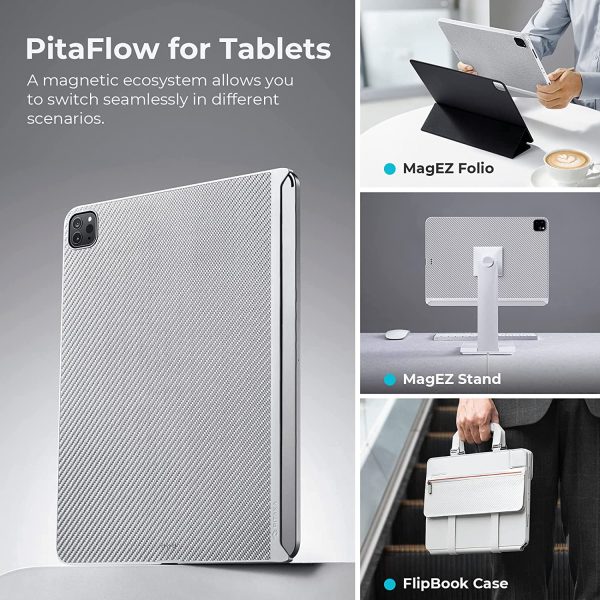 iPad Pro 11" 2022 / 2021 Aramid Fiber Case MagEZ Case 2, Magic Keyboard Compatible Case Works with MagEZ Stand & MagEZ Folio - White Twill - Image 6
