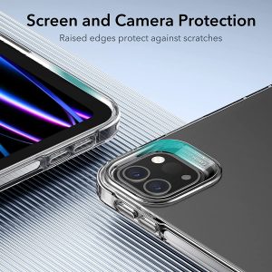 iPad Pro 11" 2022 / 2021 Project Zero Slim TPU Flexible Case with Pencil Holder - Crystal Clear - BIS - Image 3