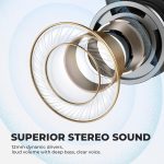 SoundPEATS S5 Wireless Earbuds Over-Ear Hooks Bluetooth Headphones 5.0 in-Ear Stereo Wireless Earphones with Touch Control IPX7 Waterproof for Sports, 12mm Driver, Mono/Stereo Mode, USB-C Charge - AMT - Image 4