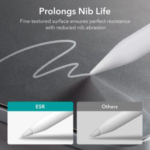 iPad 10.9" 10th Gen 2022 Paper Feel Protector Put Pencil to Paper, Thin and Responsive, Easy Application Tray, Scratch Protection, Draw Like on Paper by ESR - 2 PACK - BIS - Image 3