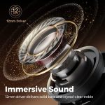 SoundPEATS Life Wireless Earbuds, Active Noise Cancelling Bluetooth 5.2 Headphones, Wireless Earphones with Dual Mic AI ENC for Clear Calls, Transparency Mode, 25 Hours of Playtime, Immersive Sound - Black - BB - Image 8