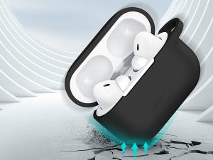 AirPods Pro 2022 / 2019 Bounce Series Silicon Protective Case by ESR - Black - BIS - Image 4