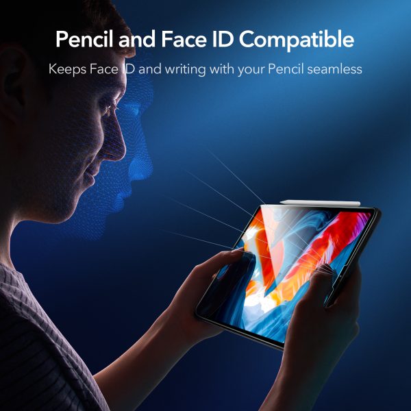 iPad Pro 12.9 2022 / 2021 / 2020 / 2018 Super Tough Super Clear Tempered Glass by ESR - 2 PACK - BIS - Image 6