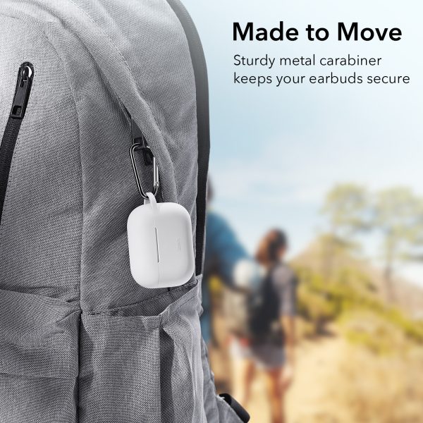 AirPods Pro 2022 / 2019 Bounce Series Silicon Protective Case by ESR - White - Image 5