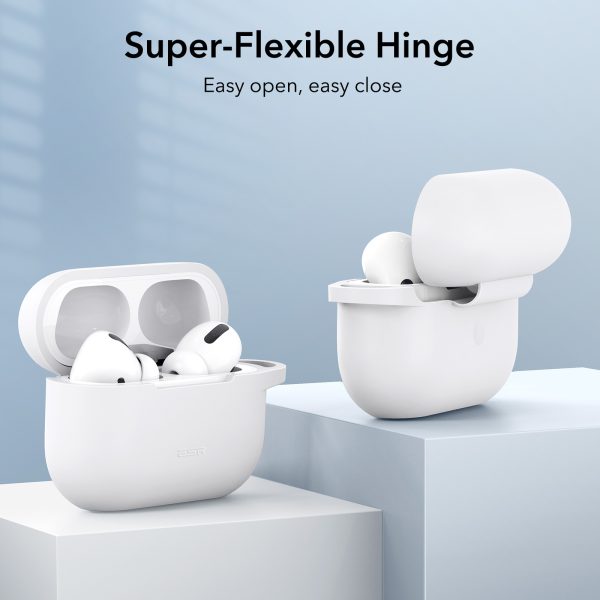 AirPods Pro 2022 / 2019 Bounce Series Silicon Protective Case by ESR - White - Image 3