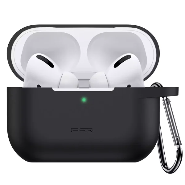 airpods pro 2022 bounce case esr black.jpg AirPods Pro 2022 / 2019 Bounce Series Silicon Protective Case by ESR - Black - BIS - Image 1