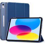 iPad 10.9 10th Gen 2022 Ascend Trifold Case Auto Sleep and Wake, Trifold Stand, Lightweight Hard Back Cover - Navy Blue - BIS