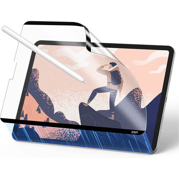 ipad pro 11 2022 paper feel magnetic iPad Pro 11 2022 / 2021 / 2020 / 2018 & iPad Air 5 2022 / Air 4 2020 Paper Feel Magnetic Protector Detachable and Reusable Put Pencil to Paper, Thin and Responsive, Easy Application Tray, Scratch Protection, Draw Like on Paper by ESR - Image 1