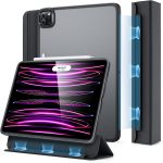 iPad Pro 12.9" 2022 / 2021 Ascend Hybrid Case Detachable Magnetic Cover, Tough Back Case, Slim and Light - Black
