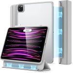 iPad Pro 12.9" 2022 / 2021 Ascend Hybrid Case Detachable Magnetic Cover, Tough Back Case, Slim and Light - Silver Gray