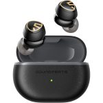 SoundPEATS Mini Pro HS Wireless Earbuds, Mini Pro HS with Hi-Res Audio and LDAC Tech, Hybrid Active Noise Cancelling Bluetooth 5.2 Earphones, 6 Mics and ENC for Clear Calls, 28 Hours of Playtime, 70ms Game Mode - Black - AMT