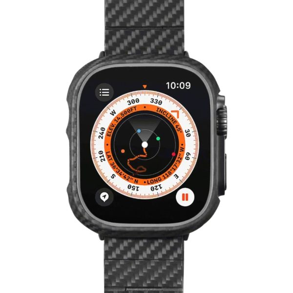 watch ultra pitaka air case 49mm 1 Apple Watch Ultra 49mm Air Case Exquisite Refined Minimalist Slim Apple Watch Case Protective iWatch Cover Carbon Fiber by PITAKA - Image 2