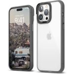 iPhone 14 Pro Max Dual Clear Case by elago PC + TPU Hybrid Technology, Reduced Yellowing, Crystal Clear, Shockproof Bumper Cover, Full Body Protection - Black