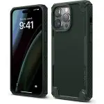 iPhone 14 Pro Max Armor Case by elago US Military Grade Drop Protection, Heavy-Duty Protective, Carbon Fiber Texture, Tough Rugged Design, Shockproof Bumper Cover - Dark Green