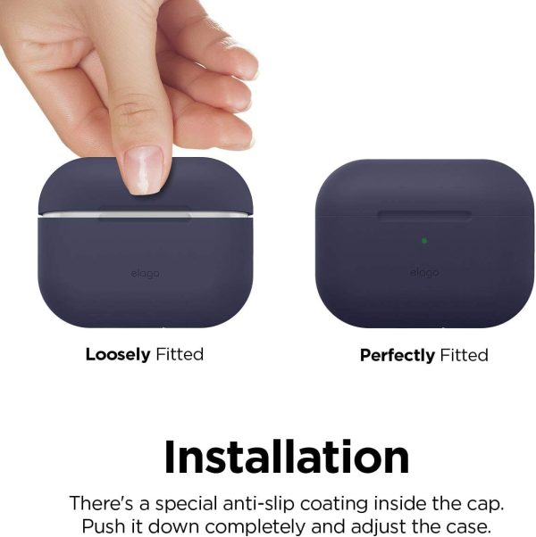 Airpods Pro 2022 elago Silicone Hang Case - Jean Indigo - Image 4
