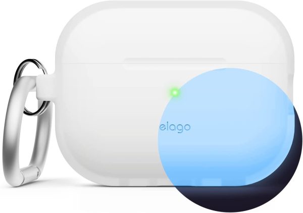 Airpods Pro 2022 elago Silicone Hang Case - Nightglow Blue - Image 4