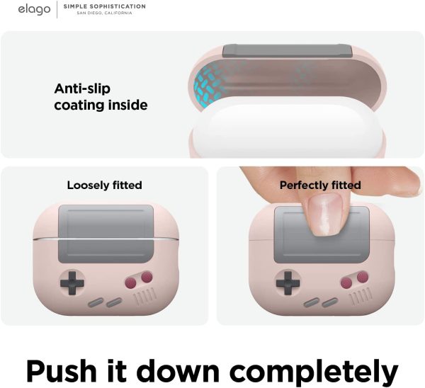 612Z-ESLzrL._AC_SL1500_ Airpods Pro 2022 elago AW5 Case Classic Handheld Game Console Design Case - Sand Pink - Image 6