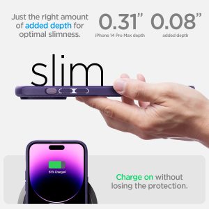 Apple iPhone 14 Pro Max Mag Armor with Magsafe Compatibility Case by Spigen - ACS05584 - Deep Purple - Image 8