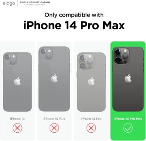 iPhone 14 Pro Max Aurora Case by elago Two Tone Gradient Design TPU Based Raised Edges to Protect Screen & Camera - Yellow / Blue - Image 10