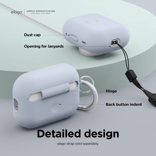 61KTL-zxI8L._AC_SL1500_ Airpods Pro 2022 elago Silicone Hang Case - Light Blue - Image 5
