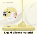 iPhone 14 Pro Liquid Silicon Case by elago Full Body Protective Cover, Shockproof, Slim Phone Case, Anti-Scratch Soft Microfiber Lining - Yellow - Image 4