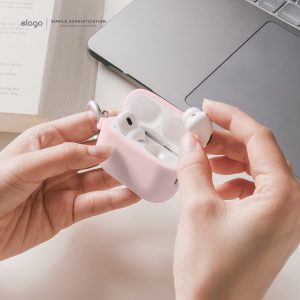 AirPods Pro 2 (2022) elago Silicone Hang Case - Lovely Pink - Image 4