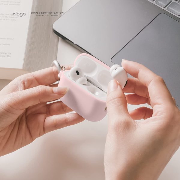 61SxnOY3xvL._AC_SL1500_ AirPods Pro 2 (2022) elago Silicone Hang Case - Lovely Pink - Image 5