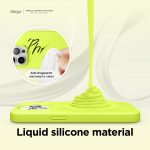 iPhone 14 Pro Max Liquid Silicon Case by elago Full Body Protective Cover, Shockproof, Slim Phone Case, Anti-Scratch Soft Microfiber Lining - Neon Yellow - Image 4