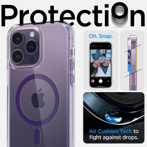 Apple iPhone 14 Pro Ultra Hybrid MagFit MagSafe Enabled Case by Spigen - ACS05585 - Deep Purple - Image 2