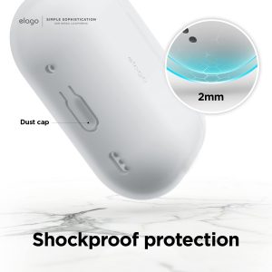 Airpods Pro 2022 elago Silicone Hang Case - Nightglow Blue - Image 6