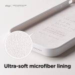 iPhone 14 Pro Liquid Silicon Case by elago Full Body Protective Cover, Shockproof, Slim Phone Case, Anti-Scratch Soft Microfiber Lining - White - Image 4