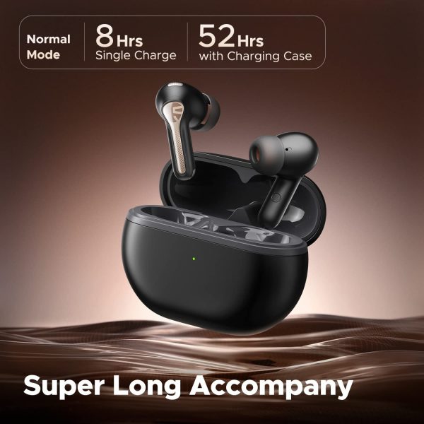 SoundPEATS Capsule3 Pro Hi-Res Headphones with LDAC, Hybrid Active Noise Cancellation Earphones with 6 Mics for Calls Wireless Earbuds - Black - BB - Image 3