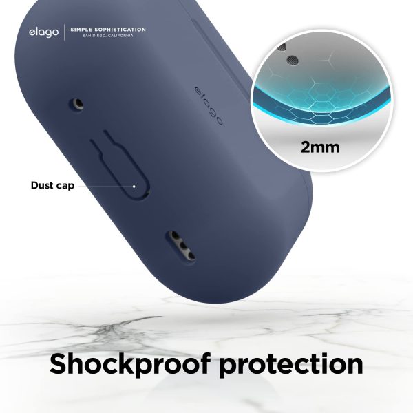 Airpods Pro 2022 elago Silicone Hang Case - Jean Indigo - Image 5