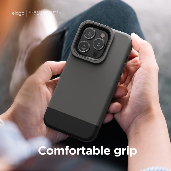 iPhone 14 Pro Max Glide Armor Case by elago Dark Grey / Black