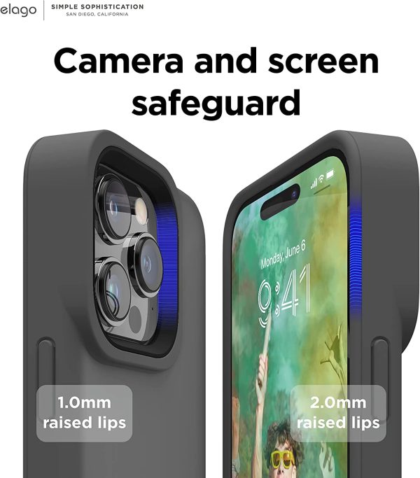 iPhone 14 Pro Max Glide Armor Case by elago Dark Grey / Black